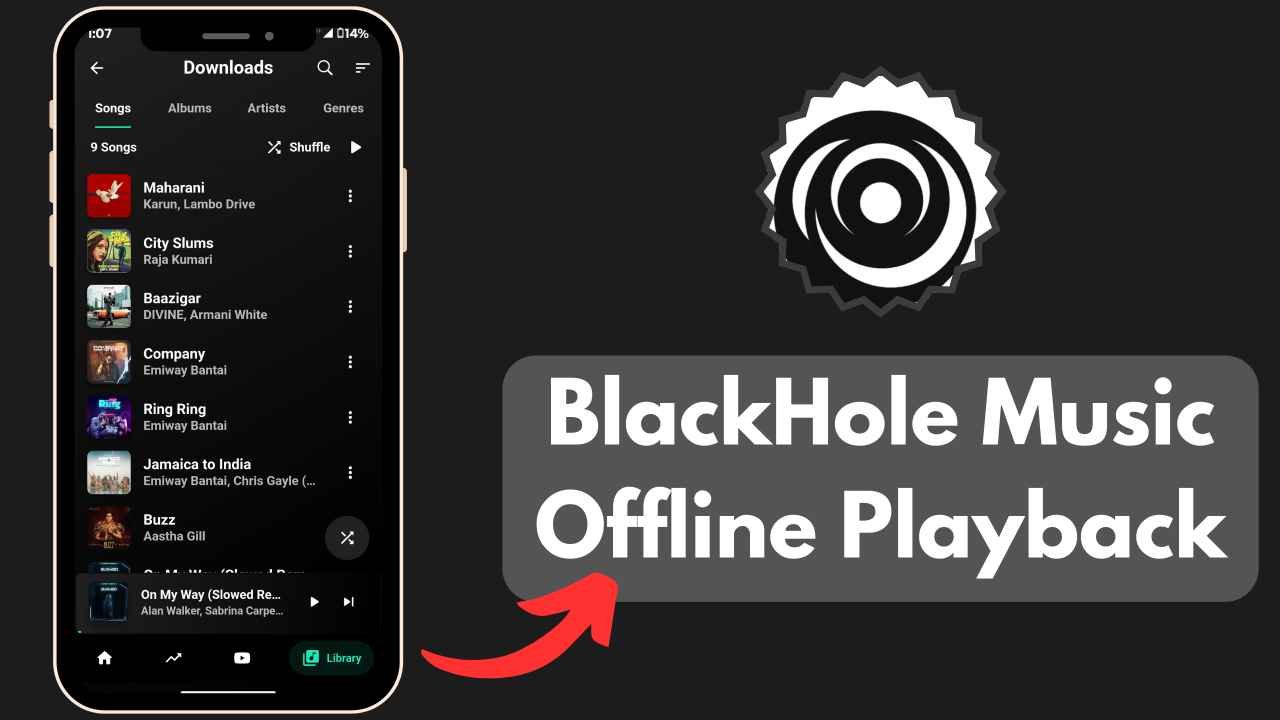 How to Download Music & Songs For Offline Listening in BlackHole Music